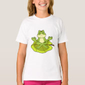 Frosch beim Meditat T-Shirt (Vorderseite)