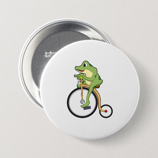 Frosch beim Zirkus mit Fahrrad.PNG Button (Vorne & Hinten)