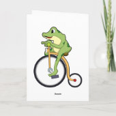 Frosch beim Zirkus mit Fahrrad.PNG Karte (Rückseite)