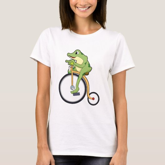 Frosch beim Zirkus mit Fahrrad.PNG T-Shirt (Vorderseite)