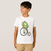 Frosch beim Zirkus mit Fahrrad.PNG T-Shirt (Vorne ganz)