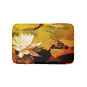 Frosch Bewässerung Lilie Abstrakt gestört Badematte (Vorderseite)