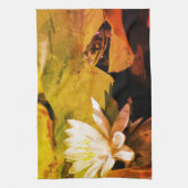 Frosch Bewässerung Lilie Abstrakt gestört Geschirrtuch (Vertikal)