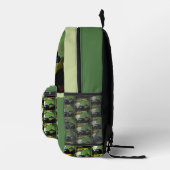 Frosch Bewässerung Lilie Personalisiert Bedruckter Rucksack (Rechts)