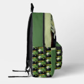 Frosch Bewässerung Lilie Personalisiert Bedruckter Rucksack (Links)