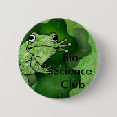 Frosch, Biowissenschafts-Verein Button (Vorderseite)