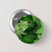 Frosch, Biowissenschafts-Verein Button (Vorne & Hinten)