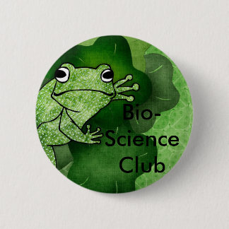 Frosch, Biowissenschafts-Verein Button