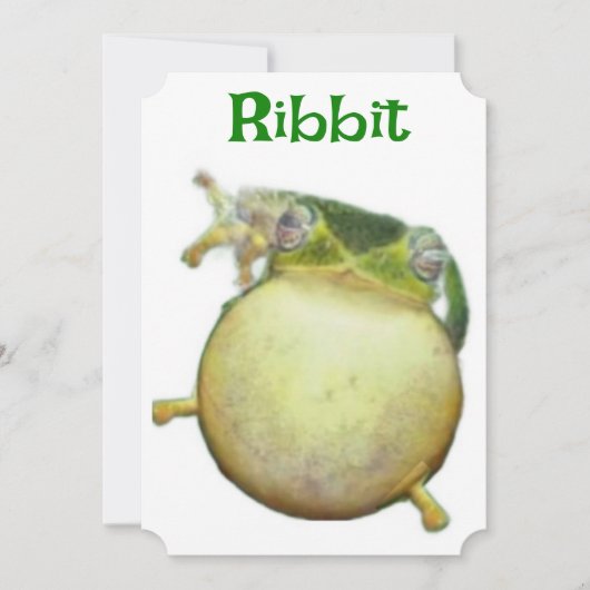 Frosch Birthday Card Feiertagskarte (Vorderseite)