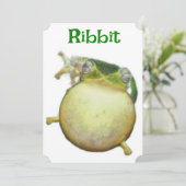 Frosch Birthday Card Feiertagskarte (Stehend Vorderseite)