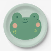 Frosch Birthday Kids Pappteller (Vorderseite)