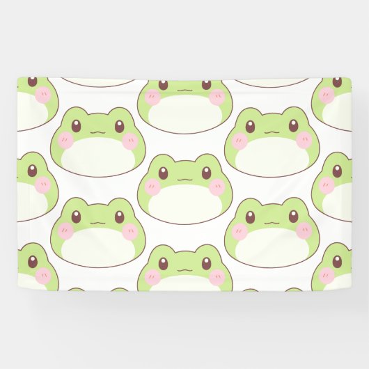 Frosch Birthday Kinder Kunst Banner (Horizontal)