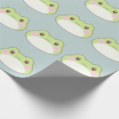 Frosch Birthday Kinder Kunst Geschenkpapier (Ecke)