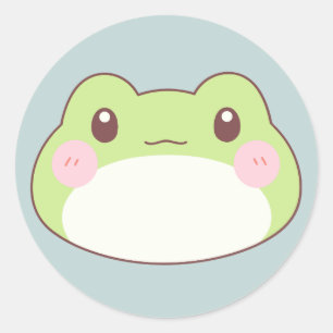 Frosch Birthday Kinder Kunst Runder Aufkleber