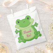 Frosch Birthday Party Pink Geschenktütchen (Ausgeschnitten)