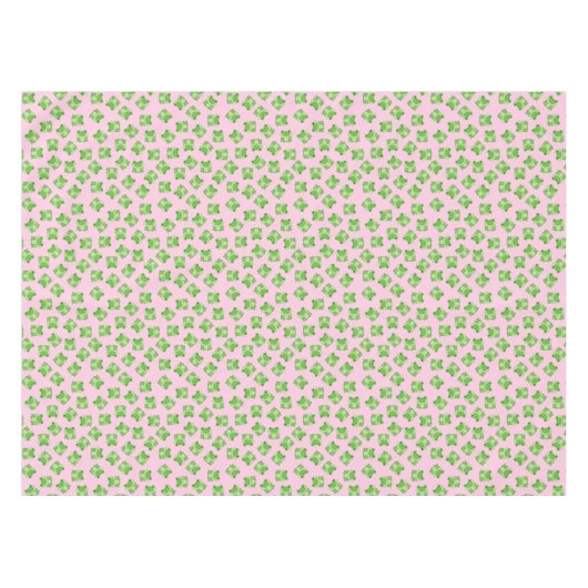 Frosch Birthday Party Pink Tischdecke (Vorderseite (Horizontal))