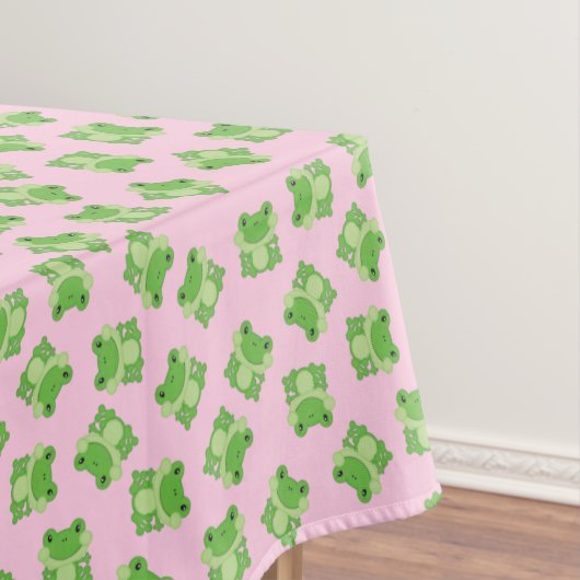 Frosch Birthday Party Pink Tischdecke (Beispiel)