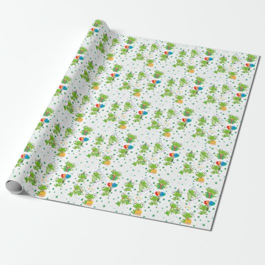 Frosch Birthday Wrapping Paper Geschenkpapier (Ungerollt)