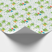 Frosch Birthday Wrapping Paper Geschenkpapier (Ecke)