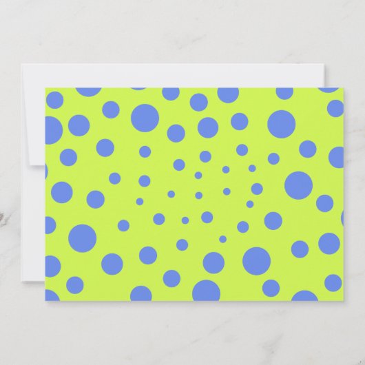 Frosch Bounce Geburtstag Einladung (Rückseite)