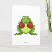 Frosch Boxer Boxhandschuhe Karte (Rückseite)