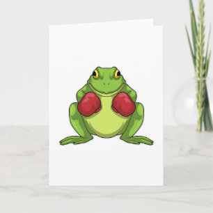 Frosch Boxer Boxhandschuhe Karte