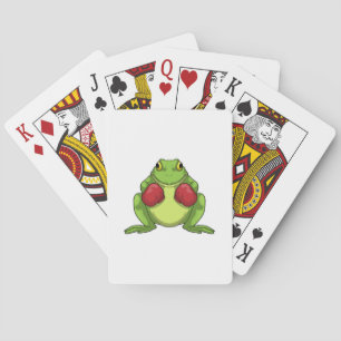 Frosch Boxer Boxhandschuhe Spielkarten
