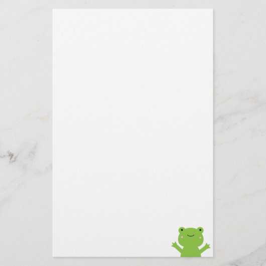Frosch Briefpapier (Vorderseite)