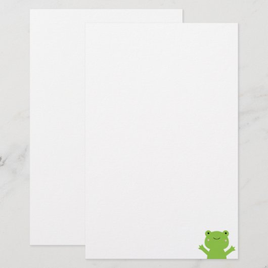 Frosch Briefpapier (Vorne/Hinten)
