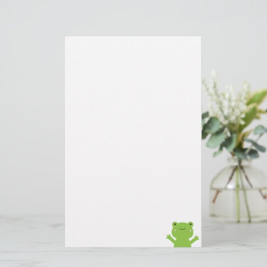 Frosch Briefpapier (Stehend Vorderseite)