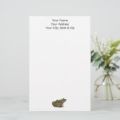 Frosch Briefpapier (Stehend Vorderseite)