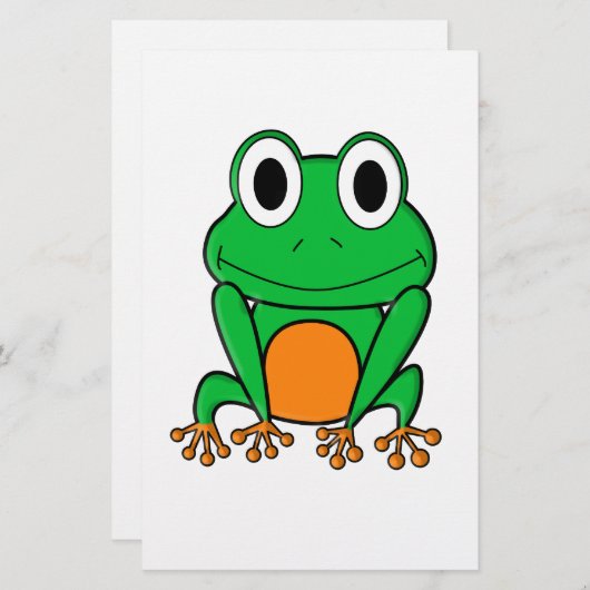 Frosch Briefpapier (Vorne/Hinten)