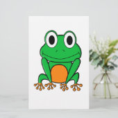 Frosch Briefpapier (Stehend Vorderseite)