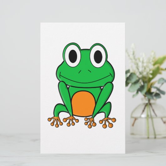 Frosch Briefpapier (Stehend Vorderseite)