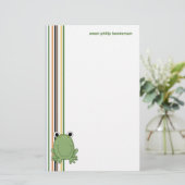 Frosch • Briefpapier (Stehend Vorderseite)