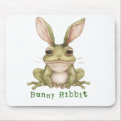 Frosch Bunny Rabbit Floppy Oars Toad Funny Oster Mousepad (Vorne)
