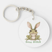 Frosch Bunny Rabbit Floppy Oars Toad Funny Oster Schlüsselanhänger (Vorderseite)