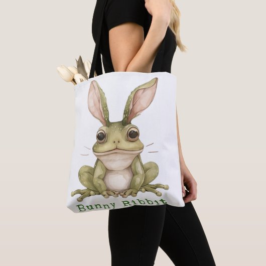 Frosch Bunny Rabbit Floppy Oars Toad Funny Oster Tasche (Von Nahem)