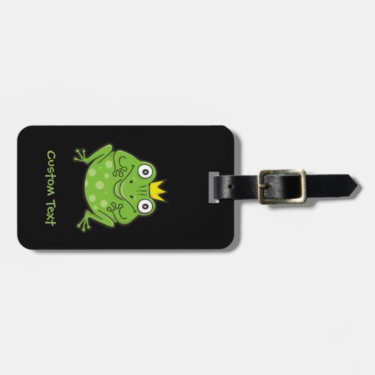 Frosch-Cartoon Gepäckanhänger (Vorderseite horizontal)