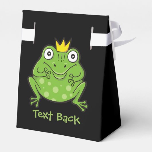 Frosch-Cartoon Geschenkschachtel (Rückseite)