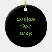 Frosch-Cartoon Keramik Ornament (Hinten)