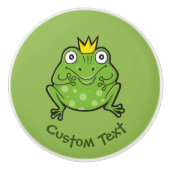 Frosch-Cartoon Keramikknauf (Vorderseite)