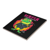 Frosch Cartoon Mafia Abbildung mit T - Shirt-Mooke Fliese (Seite)