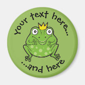 Frosch-Cartoon Magnet (Vorne)