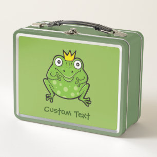 Frosch-Cartoon Metall Brotdose