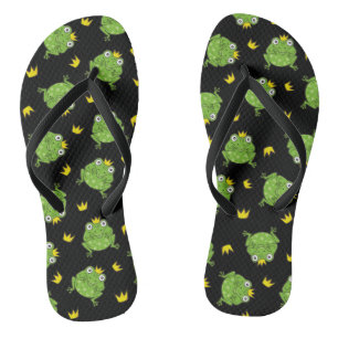 Frosch-Cartoon-Muster Badesandalen