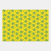 Frosch-Cartoon-Muster Geschenkpapier Set (Vorderseite 3)