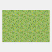 Frosch-Cartoon-Muster Geschenkpapier Set (Vorderseite 2)