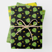 Frosch-Cartoon-Muster Geschenkpapier Set (Beispiel)