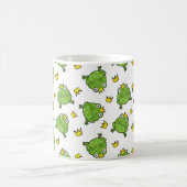 Frosch-Cartoon-Muster Kaffeetasse (Mittel)